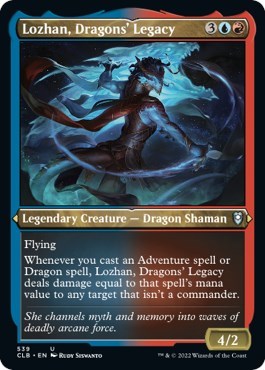 Lozhan, Dragons' Legacy (Etched Foil) (Commander Legends: Battle for Baldur's Gate) Near Mint Foil
