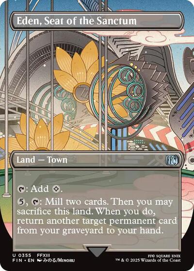 Eden, Seat of the Sanctum (Borderless) (Universes Beyond: FINAL FANTASY) Near Mint