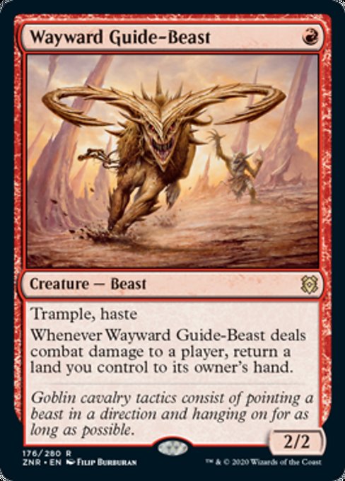 Wayward Guide-Beast (Zendikar Rising) Medium Play