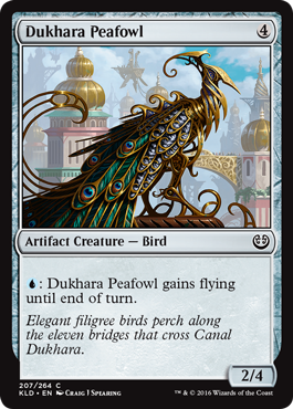 Dukhara Peafowl (Kaladesh) Medium Play Foil