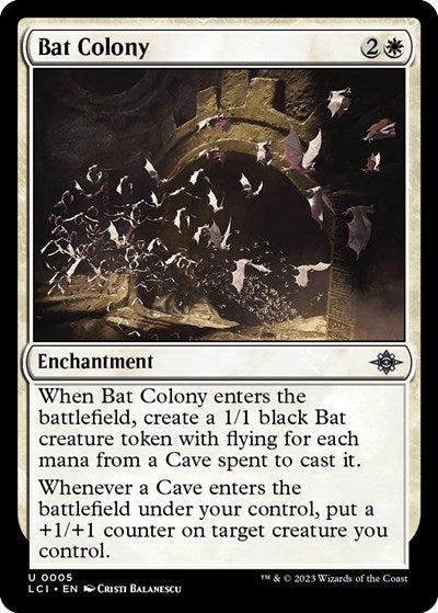 Bat Colony (The Lost Caverns of Ixalan) Light Play Foil
