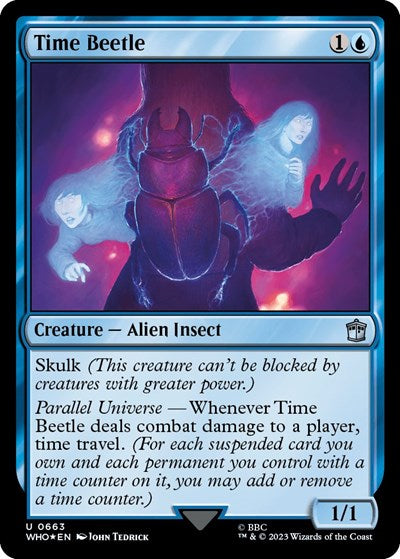 Time Beetle (Surge Foil) (Universes Beyond: Doctor Who) Near Mint Foil