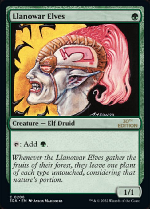 Llanowar Elves (30th Anniversary Edition) Near Mint