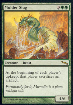 Molder Slug (Mirrodin) Medium Play Foil