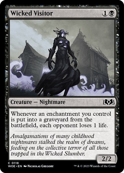 Wicked Visitor (Wilds of Eldraine) Light Play Foil