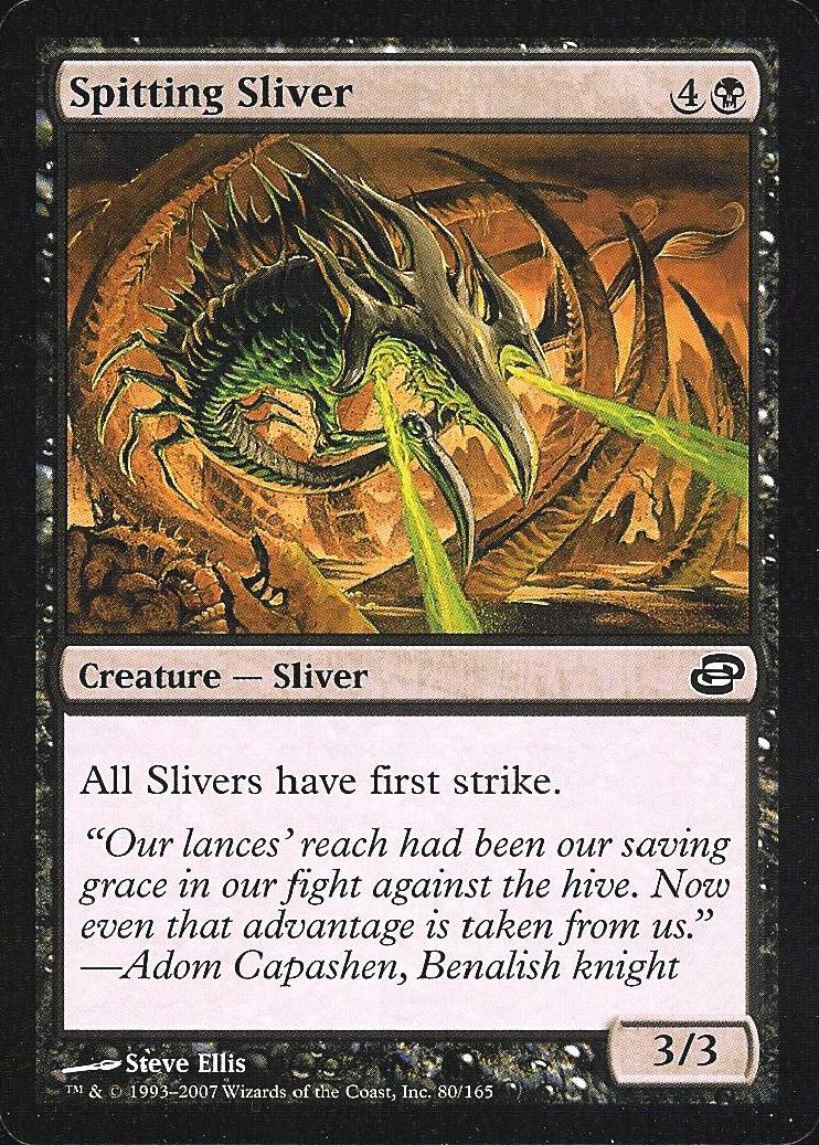Spitting Sliver (Planar Chaos) Light Play Foil