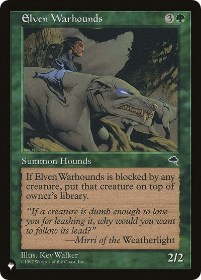 Elven Warhounds (The List) Near Mint
