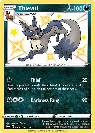 Thievul (Shining Fates: Shiny Vault) Near Mint Holofoil