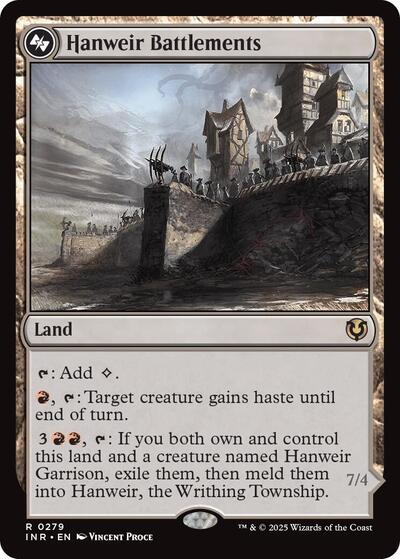 Hanweir Battlements (Innistrad Remastered) Light Play