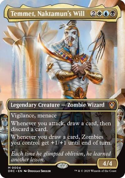 Temmet, Naktamun's Will (Borderless) (Commander: Aetherdrift) Near Mint Foil