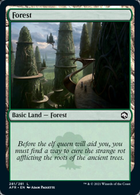 Forest (281) (Adventures in the Forgotten Realms) Light Play Foil