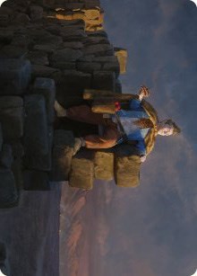 Pippin, Warden of Isengard Art Card (Art Series: Universes Beyond: The Lord of the Rings: Tales of Middle-earth) Near Mint