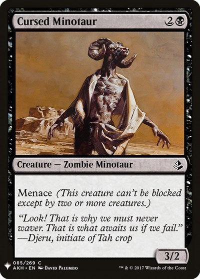 Cursed Minotaur (Mystery Booster) Light Play