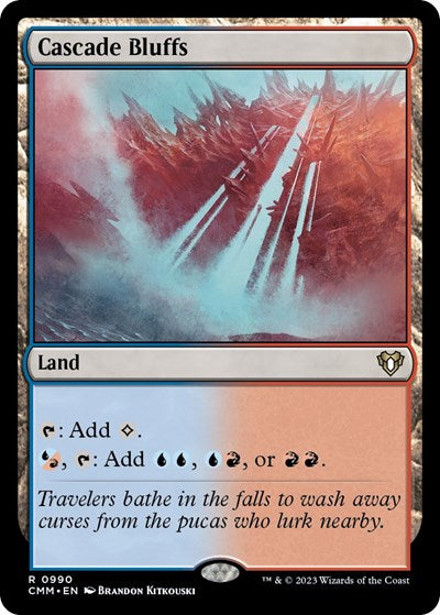 Cascade Bluffs (Commander Masters) Light Play