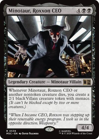 Minotaur, Roxxon CEO (Commander: Marvel Super Heroes) Near Mint