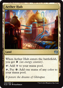 Aether Hub (Kaladesh) Light Play Foil