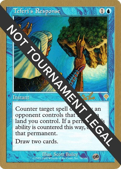 Teferi's Response - 2002 Carlos Romao (INV) (SB) (World Championship Decks) Light Play