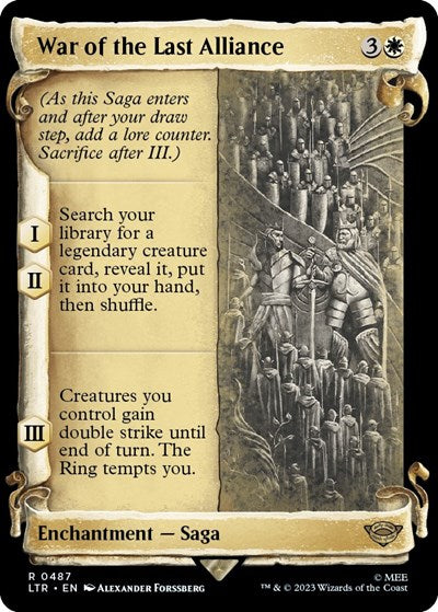 War of the Last Alliance (Showcase Scrolls) (Universes Beyond: The Lord of the Rings: Tales of Middle-earth) Light Play Foil