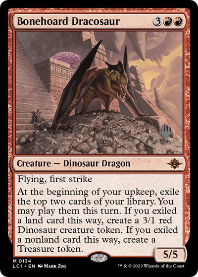 Bonehoard Dracosaur (Promo Pack: The Lost Caverns of Ixalan) Near Mint Foil