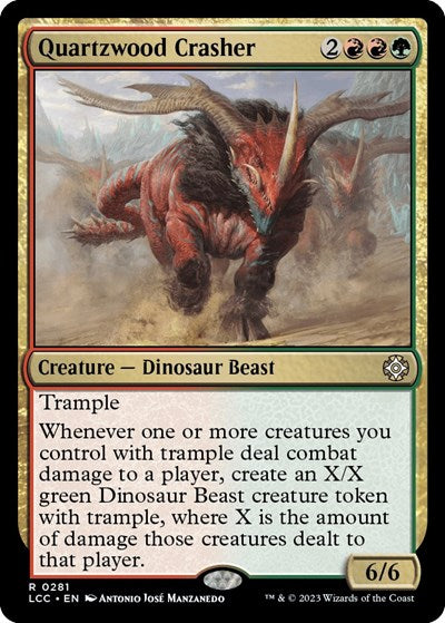 Quartzwood Crasher (Commander: The Lost Caverns of Ixalan) Light Play