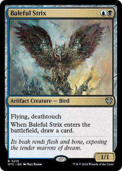 Baleful Strix (Commander: Outlaws of Thunder Junction) Light Play