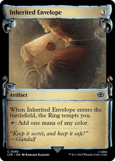 Inherited Envelope (Showcase Scrolls) (Universes Beyond: The Lord of the Rings: Tales of Middle-earth) Light Play Foil