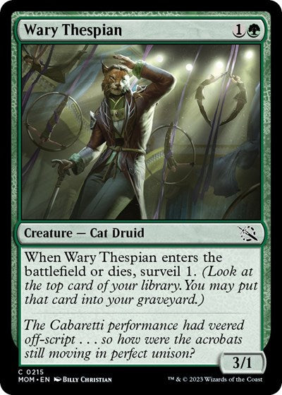Wary Thespian (March of the Machine) Near Mint Foil