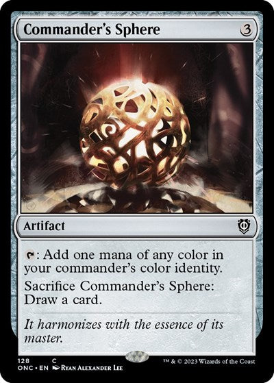 Commander's Sphere (Commander: Phyrexia: All Will Be One) Damaged / Poor