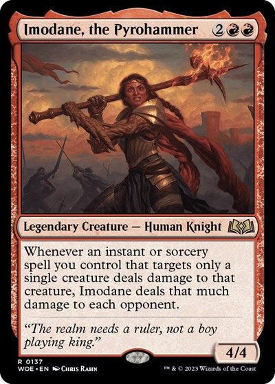 Imodane, the Pyrohammer (Wilds of Eldraine) Light Play