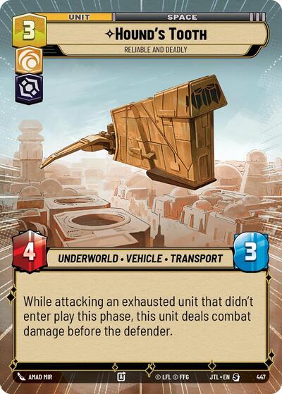 Hound's Tooth Reliable and Deadly (Hyperspace) (Jump to Lightspeed) Near Mint