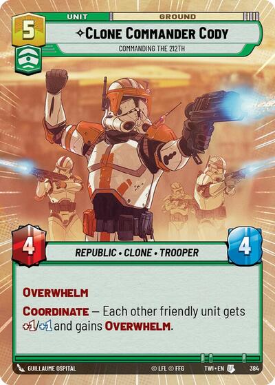 Clone Commander Cody Commanding the 212th (Hyperspace) (Twilight of the Republic) Near Mint