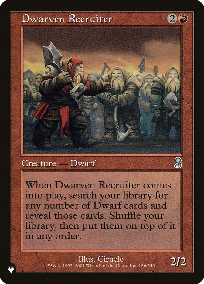 Dwarven Recruiter (The List) Near Mint