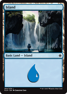 Island (264) (Ixalan) Light Play