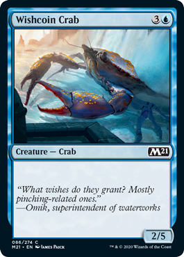 Wishcoin Crab (Magic 2021 Core Set) Light Play