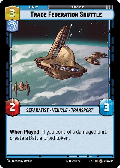 Trade Federation Shuttle (Twilight of the Republic) Near Mint Foil