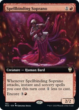 Spellbinding Soprano (Extended Art) (Commander: Streets of New Capenna) Near Mint