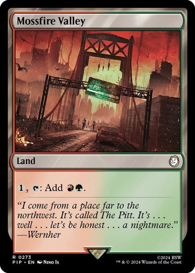 Mossfire Valley (Universes Beyond: Fallout) Light Play Foil