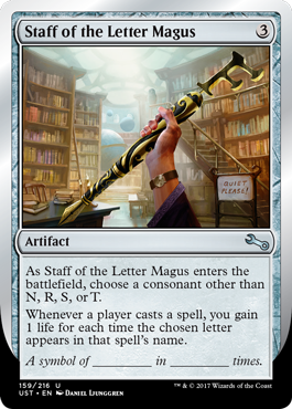 Staff of the Letter Magus (Unstable) Near Mint