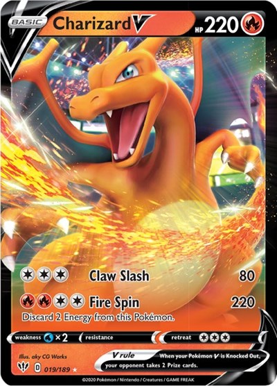 Charizard V (SWSH03: Darkness Ablaze) Near Mint Holofoil