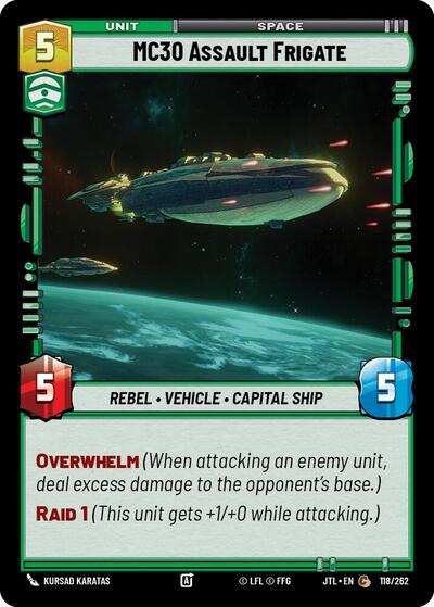 MC30 Assault Frigate (Jump to Lightspeed) Near Mint