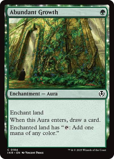 Abundant Growth (Innistrad Remastered) Medium Play Foil