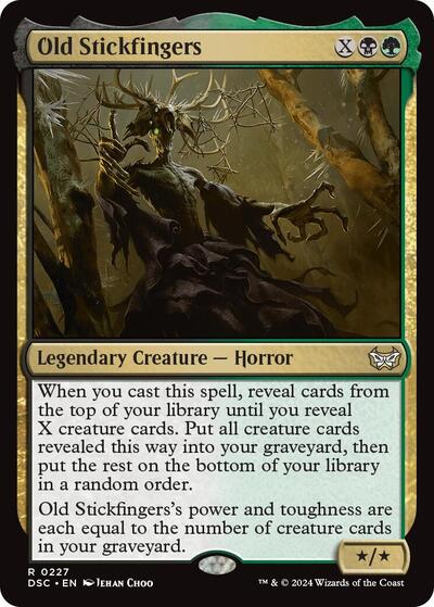 Old Stickfingers (Commander: Duskmourn: House of Horror) Near Mint