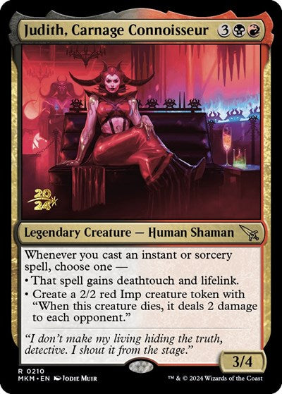 Judith, Carnage Connoisseur (Promos: Prerelease Cards) Light Play Foil