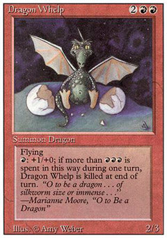 Dragon Whelp (Revised) Heavy Play