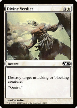 Divine Verdict (Magic 2013 Core Set) Medium Play Foil