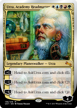 Urza, Academy Headmaster (Unstable) Light Play