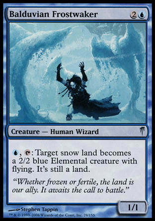 Balduvian Frostwaker (Coldsnap) Medium Play Foil