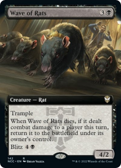 Wave of Rats (Extended Art) (Commander: Streets of New Capenna) Near Mint