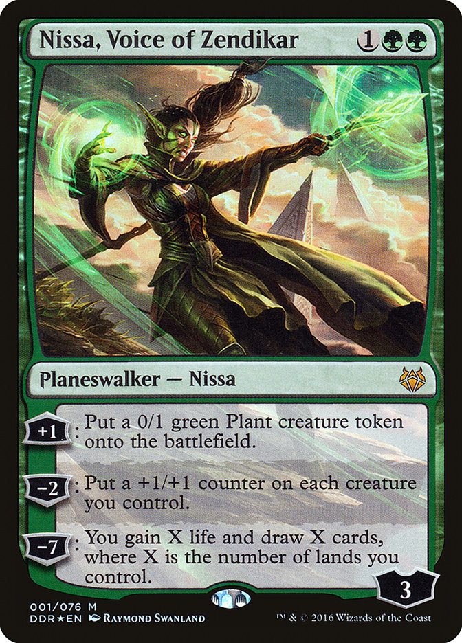 Nissa, Voice of Zendikar (Duel Decks: Nissa vs Ob Nixilis) Heavy Play Foil