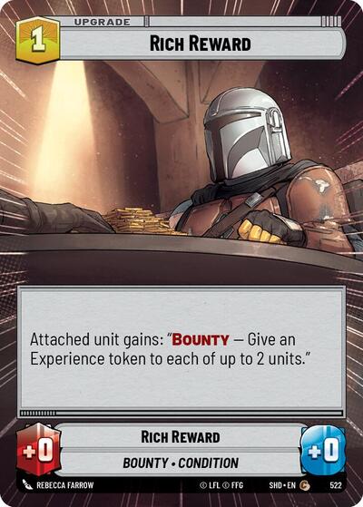 Rich Reward (Hyperspace) (Shadows of the Galaxy) Near Mint Foil